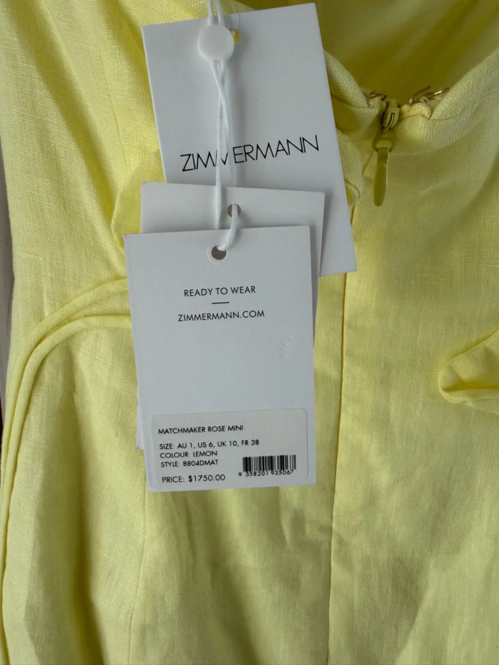 Zimmermann matchmaker rose mini dress - Picture 3 of 5